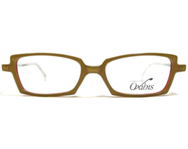 Oxibis Gafas Monturas MANGA 2 Mostaza Amarillo Rojo Plata Gato Ojo Mcm 50-16-142 - £51.80 GBP