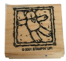 Stampin Up Rubber Stamp Teddy Bear Square Toy Baby Kids Love Heart Card Making - £3.12 GBP