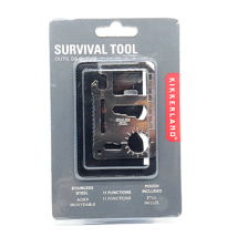 Kikkerland Survival Tool 11 Function Stainless Steel w/ Pouch | Wallet M... - $180.99 MXN