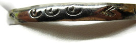Hammered Southwest Swirl Design Bangle Sterling Silver 925 Vtg Bracelet Mexico - £46.54 GBP