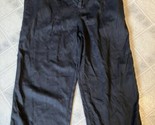 Maurices Womens Wide Leg Cropped Elastic Waist Pants Size Small Black - $20.35