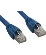 25 ft. CAT6a Shielded (10 GIG) STP Network Cable w/Metal Connectors - Blue - $30.17 CAD