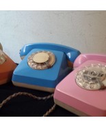 Lot 03 Vintage phones, on order, pink, orange, blue, and other colors av... - $123.00