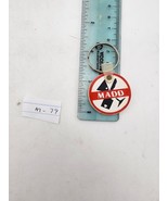Vintage MADD Mothers Against Drunk Driving Rubber Keychain Circle Drink ... - $9.99