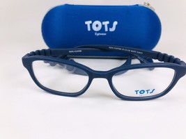 New TOTS Matte Navy CLEVER Eyeglasses for KIDS 47mm with Case &amp; Strap - $829.47 MXN