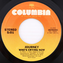 Journey – Who&#39;s Crying Now / Mother, Father - 1981 45 rpm Santa Maria 18-02241 - $6.21