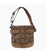 Coach Handbag Jacquard Signature Soho Duffle Shoulder Canvas Leather Tri... - $39.59