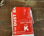 Dirt Devil Style K Vacuum Bags 3 Pack BW141-1 - $9.89