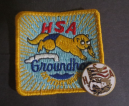 HSA Groundhog Invitational Patch 3 inches Diameter with Lapel Pin - £2.71 GBP