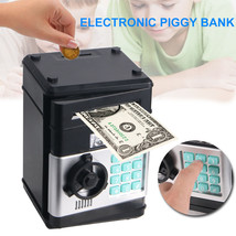 Electronic Piggy Bank Atm Password Money Box Cash Coins Saving Auto Deposit Gift - £26.85 GBP