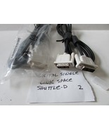 2 Digital Single Link Space Shuttle-D  Cables DVI-D to DVI-D E101344 5.5&quot; - $10.76 CAD