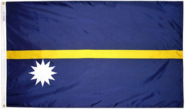 Nauru - 3'X5' Nylon Flag - £73.62 GBP