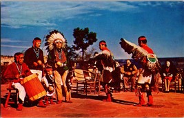 Vtg Postcard, Hopi Indian Dancers, Grand Canyon Arizona - £5.05 GBP