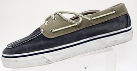 Sperry  Shoes Men&#39;s Size 11.5  M Top Sider Blue Grey  Boat Shoe 2 Eye Canvas - £19.73 GBP