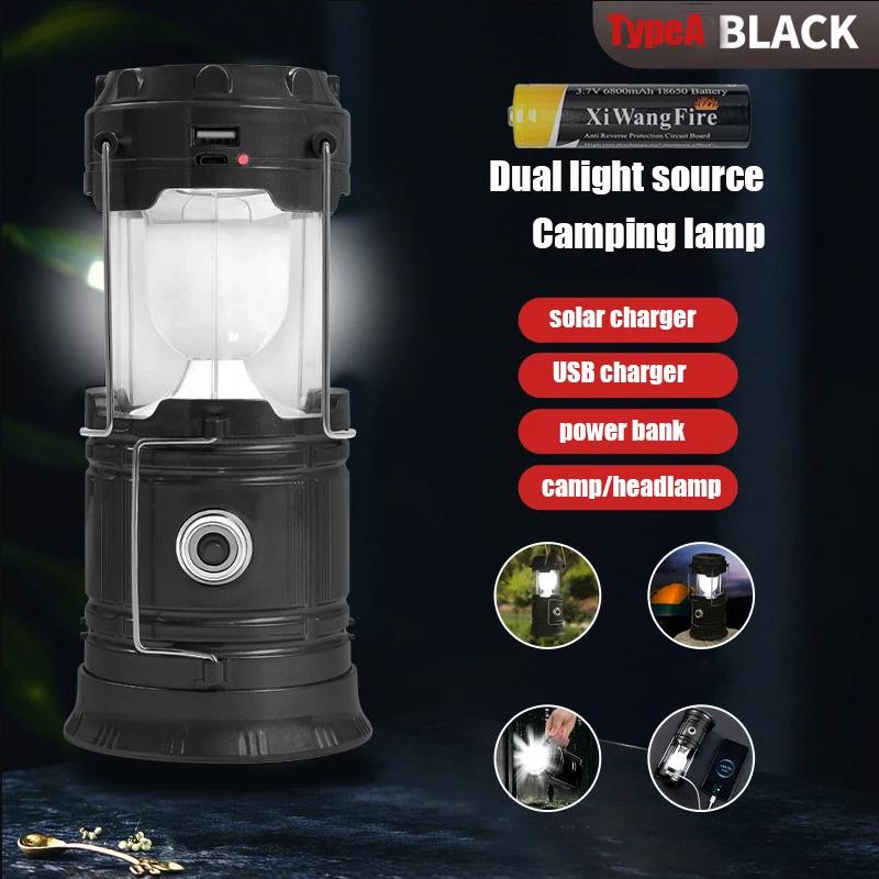 Primary image for KDULIT Outdoor Camping Lamp Rotating Zoom High Power Flashlight Multifunctional 