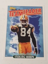 Sterling Sharpe Green Bay Packers 1993 Topps Team Leader Card #175 - £0.76 GBP