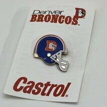 Denver Broncos 1996 Team Schedule Castro NFL Football Lapel Hat Pin Pinback - $9.95