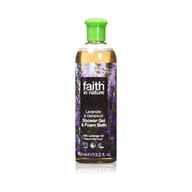 Faith In Nature Lavender &amp; Geranium Shower Gel &amp; Foam Bath 400ml  - $13.94 CAD
