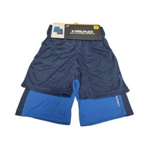 HEAD Boys Youth Athletic Active Shorts 2 Pack Color Navy Heather Size Small - £34.79 GBP