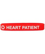 Heart Patient Medical Alert Wristband Bracelet in Red - £2.27 GBP