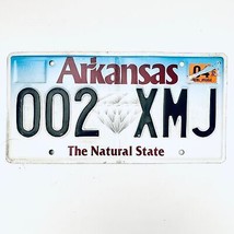  United States Arkansas Natural State Passenger License Plate 002 XMJ - £13.29 GBP