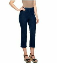 Isaac Mizrahi Live! Womens Size 10 Petite Stretch Denim Jeans Dark Indig... - £13.62 GBP