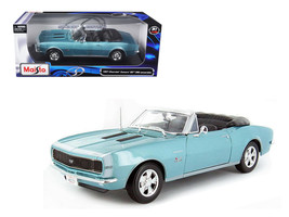 1967 Chevrolet Camaro SS 396 Convertible Turquoise 1/18 Diecast Model Ca... - $65.99