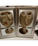 Set of 2 Marble Onyx Cordial Liqueur Glasses 5 Inch” - $314.97 MXN