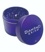 Diamond Grind 4 Piece Aluminum Herb Grinder 50mm (2.00&quot;) Small - £25.85 GBP