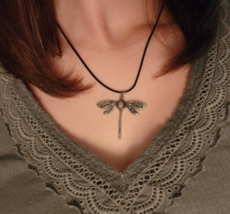 Dragonfly Adjustable Rope Necklace - £8.78 GBP