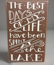 Vintage Primitives by Kathy Shadow Box Hanging Sign - Beach House; Campe... - $22.77