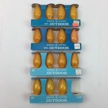 General Electric 15 Vintage C9.5 Yellow Outdoor Christmas Bulbs Lamps NOS - $34.99