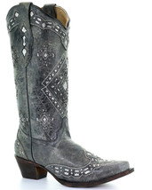 Corral Women&#39;s Glitter Inlay Black Western Boots - £167.60 GBP