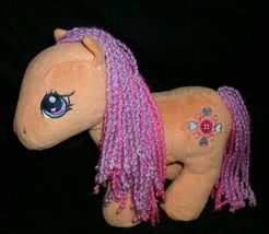 9&quot; My Little Pony Sew And So 2006 Orange Stuffed Animal Plush Toy Pink Purple Hr - £11.37 GBP