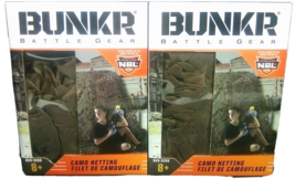 2 Bunkr Battle Gear Camo Netting Toy Age 8+ Build Your Own Battlezone 60&quot; x 80&quot;  - £11.77 GBP