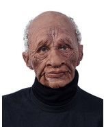 Old Man Mask Latex Halloween Realistic Full Cosplay Party Face Masks Wit... - $61.24