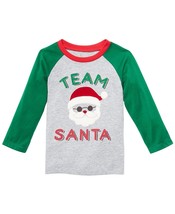 First Impressions Infant Boys Team Santa Print T-Shirt,Shadow Heather,3-... - £14.12 GBP