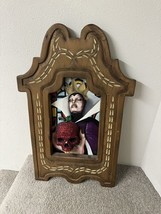 Artist Snow White Evil Queen Painting With 3d Studded Skull  Wooden Frame Ooak - £233.00 GBP