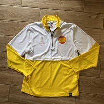Spain Qatar 2022 FIFA World Cup Shirt- Medium Men&#39;s Duffle Coat Zip Pullover - £35.39 GBP