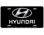 Hyundai Inspired Art on Black FLAT Aluminum Novelty Auto Car License Tag... - £14.09 GBP