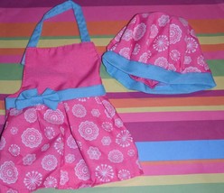 Cooking Apron and Matching Chef Hat Brand New out of Package fits American Girl - $14.84