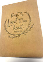 "Trust in the Lord" Kraft  5.75" Notebook, New - $73.37 MXN