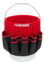 Husky - HD10030 - 12 in. 30 Pocket Heavy Duty 5 Gallon Bucket Storage Tool Bag - £20.87 GBP