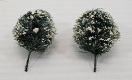 *R) Pair of 2 Department 56 All Around the Park Replacement Round Sisal Shrubs - £4.73 GBP