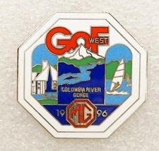 Vintage Event Jewelry Pin MG Car Club Columbia River Gorge Oregon GOF West - $14.84