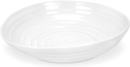 Portmeirion Sophie Conran 9-Inch Pasta Bowl, Fine Porcelain - White - £43.27 GBP