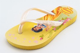 Havaianas Toddler Girls 7/8 Medium Yellow Flip Flop Synthetic - £16.95 GBP