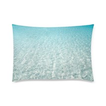 Clear Clean Shallow Beach Water Pillow Case 30&quot; x 20&quot; (2 Sides) - $431.73 MXN