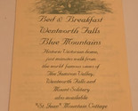 Vintage Blue Mountains Mountain Cedars Brochure Australia BRO11 - £7.78 GBP
