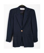 Evan Picone Petites size 2 Navy blue polyester blend lined jacket &amp; skir... - $35.95